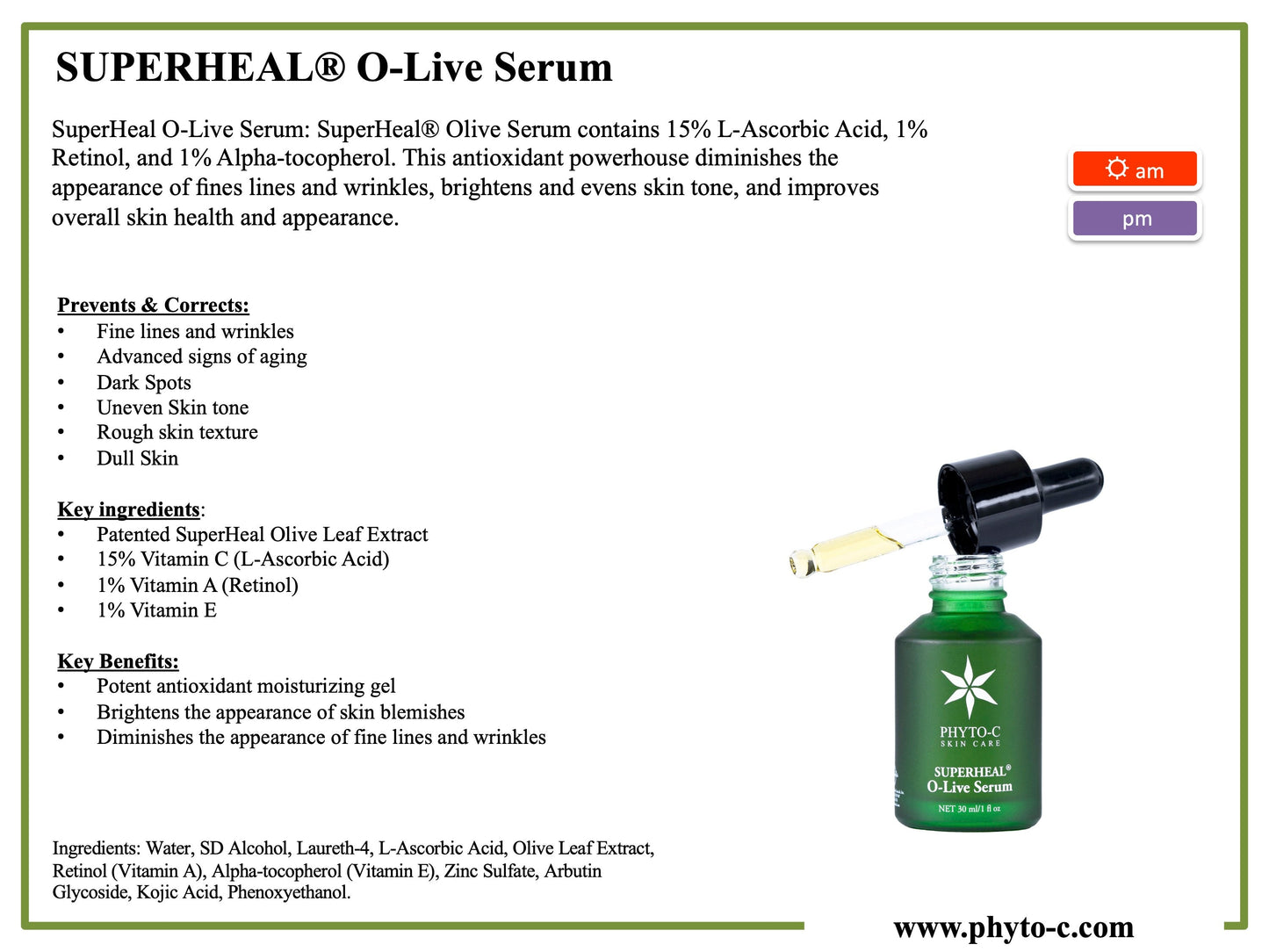 SuperHeal® O-Live Serum 60ml